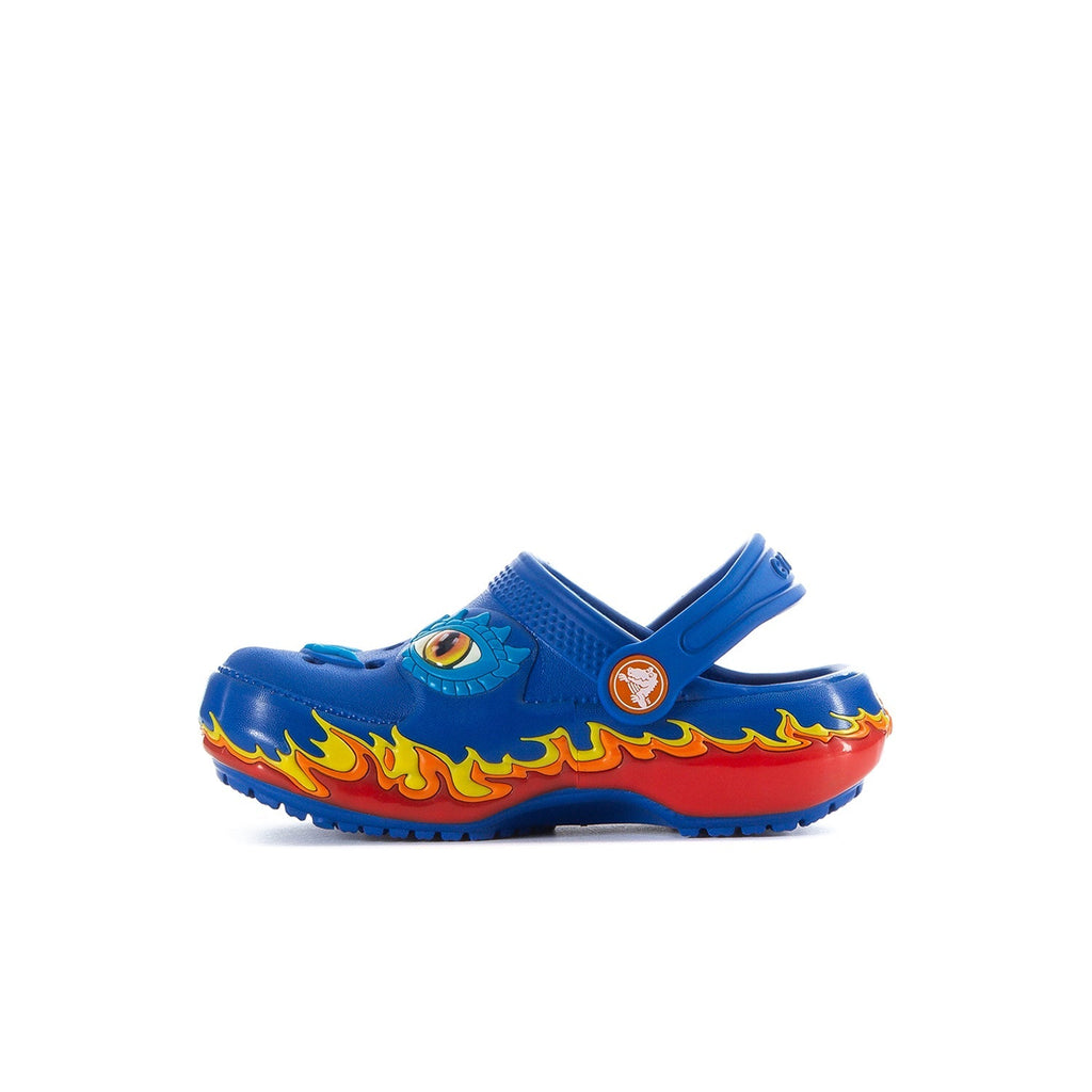 Crocs Toddler Blue Bolt Classic Fun Lab Clog - Blue / Red