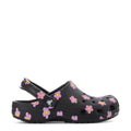 Crocs Kids' Floral Classic Clog - Black / Pink