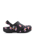 Crocs Toddler Floral Classic Clog - Black / Pink