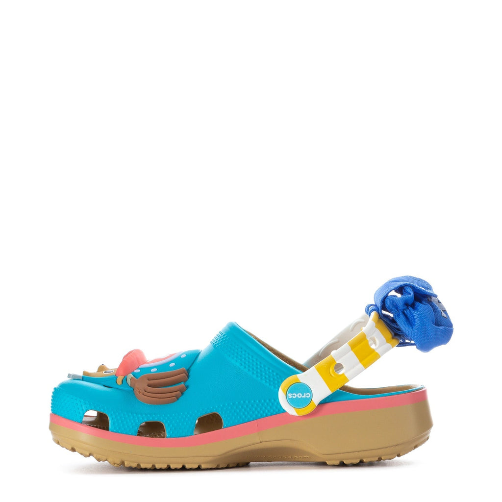 Crocs Youth One Piece Chopper Classic Clog - Blue / Multi