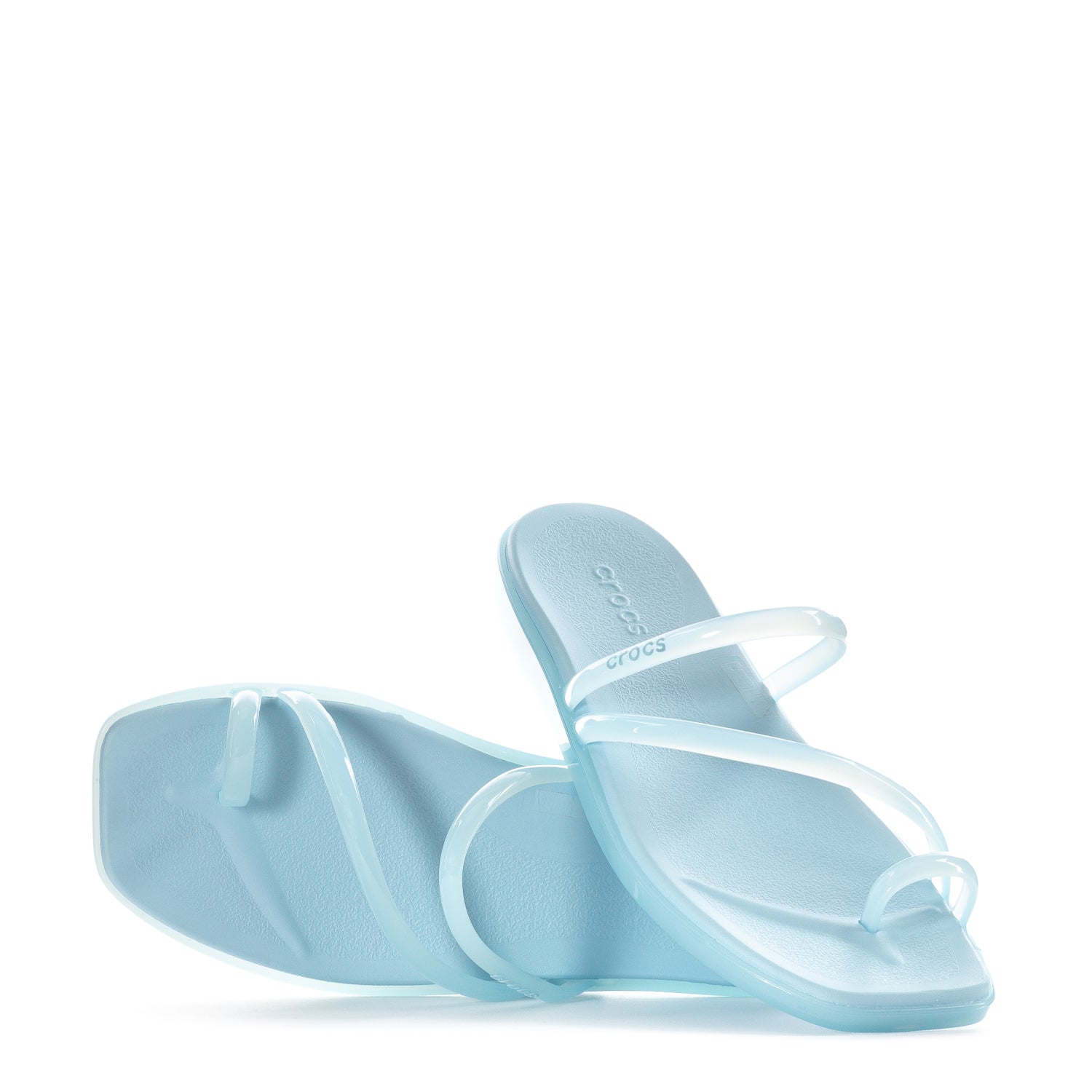 Crocs Women's Miami Toe Loop Sandal - Sky Blue Jelly