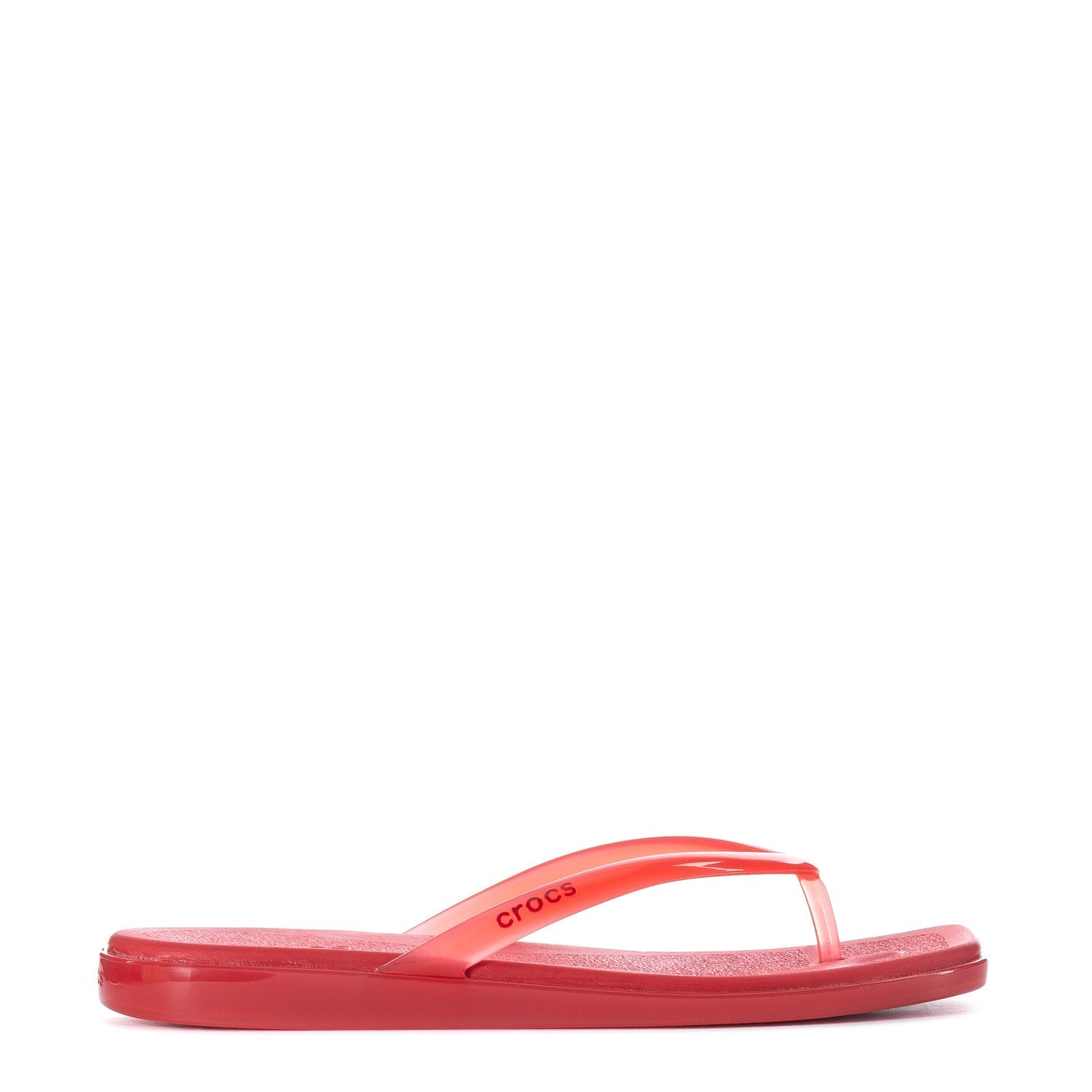 Crocs Women's Miami Flip Flop - Court Red Jelly