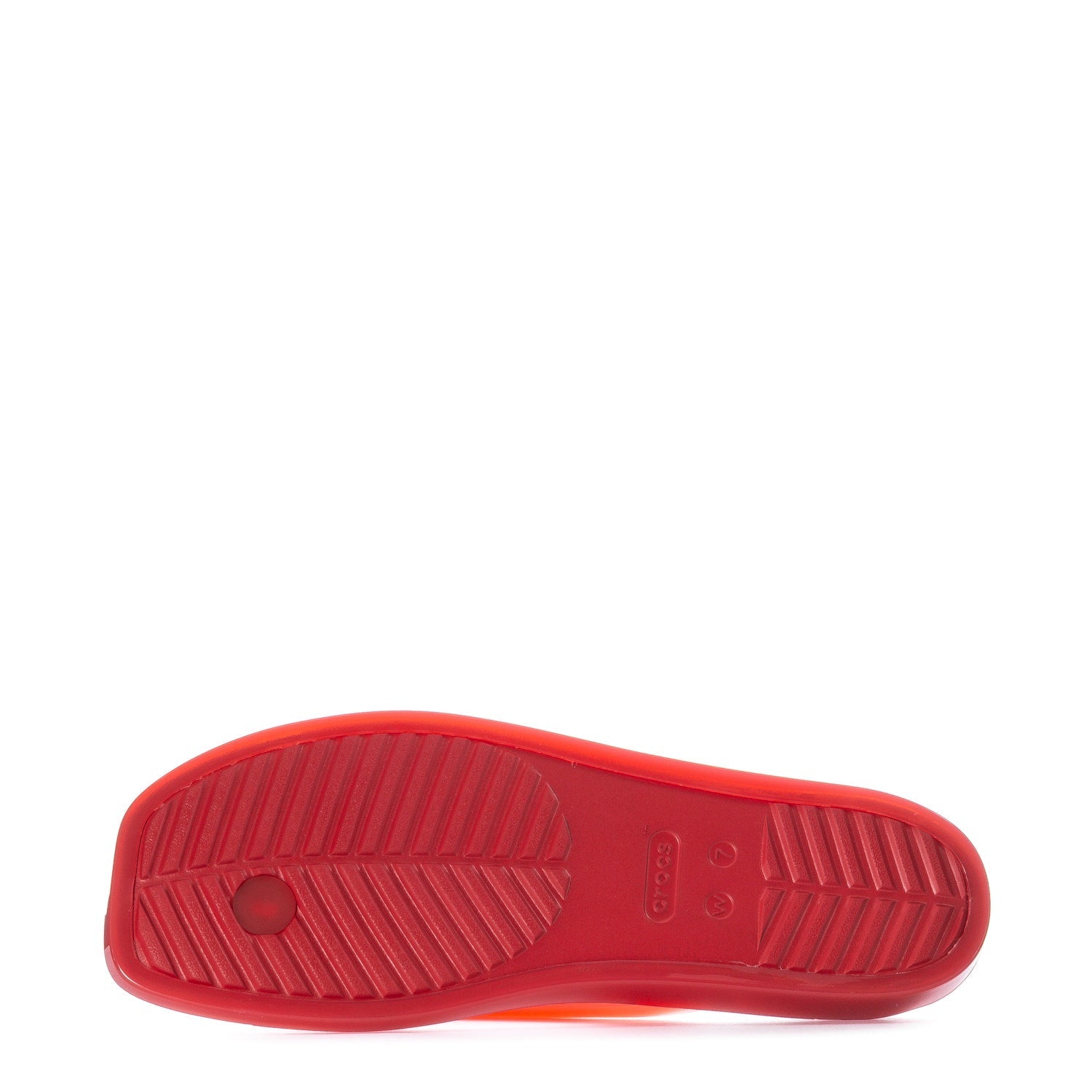 Crocs Women's Miami Flip Flop - Court Red Jelly