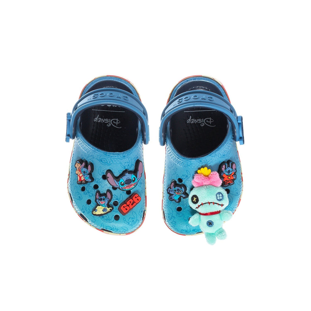 Crocs Toddler Lilo & Stitch Classic Clog - Blue / Red
