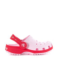 Crocs Toddler Valentine's Day Classic Lighted Backstrap Clog - Pink Milk / Raspberry