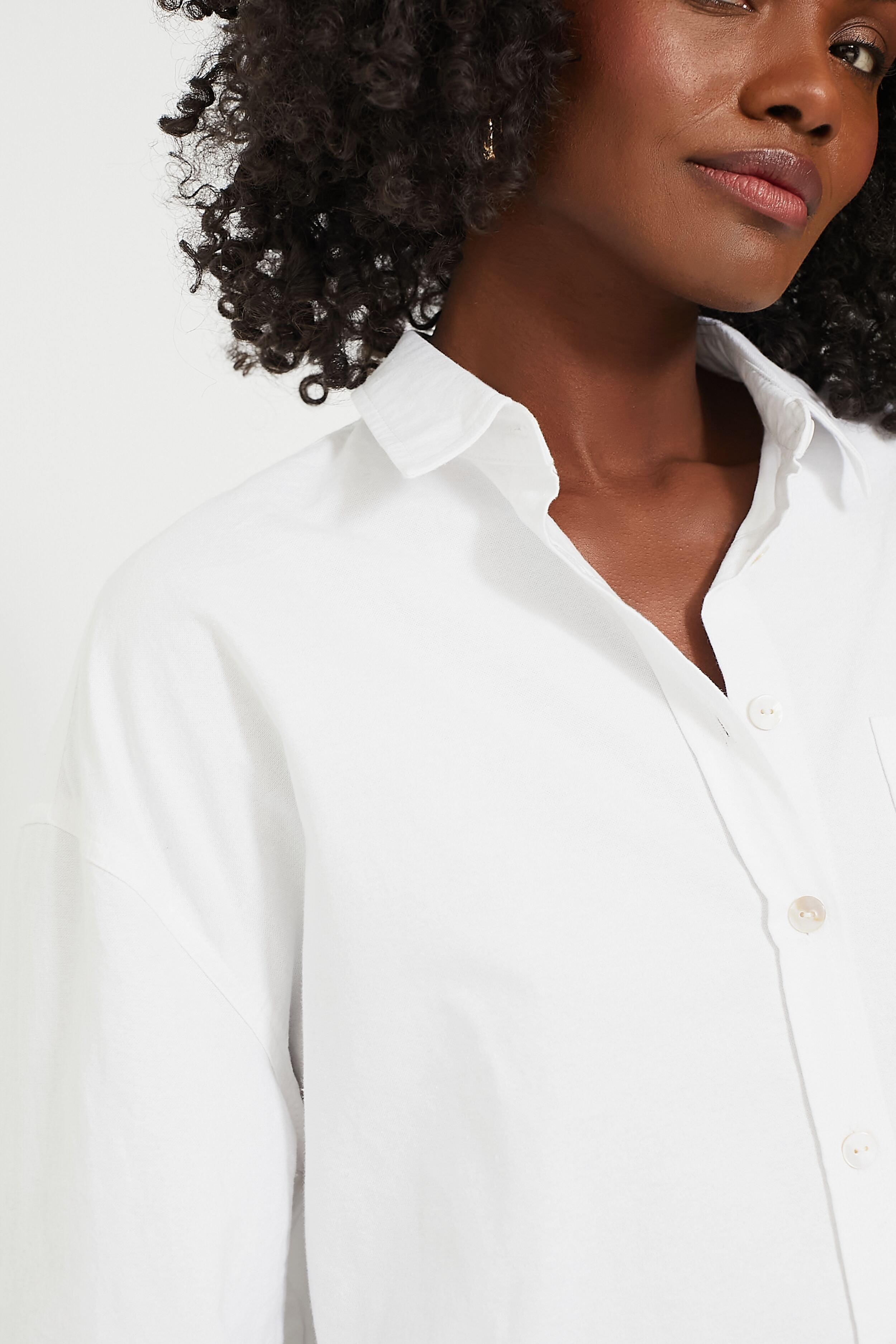 White Oxford Adair Boyfriend Shirt